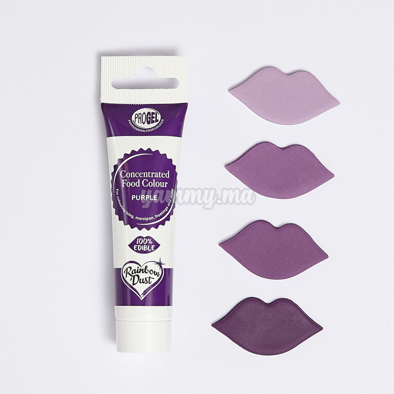 Colorant Alimentaire ProGel Violet 25g - Rainbow Dust