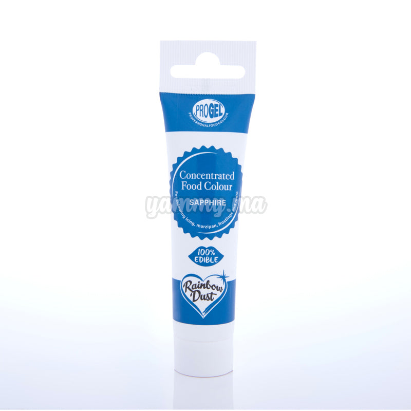 Colorant Alimentaire ProGel Bleu Saphir 25g - Rainbow Dust
