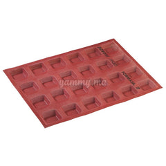 Tapis en Silicone Perforé Carré 45 mm "Formasil"  40/30 cm - Pavoni FF4303