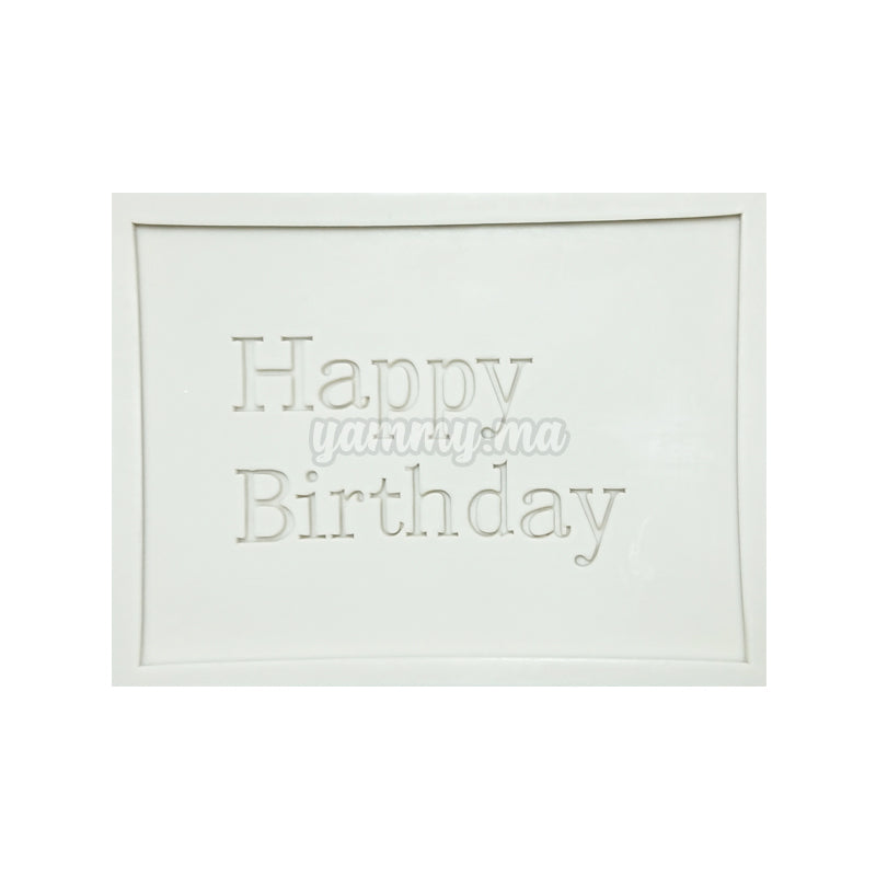 Moule en Silicone Happy Birthday