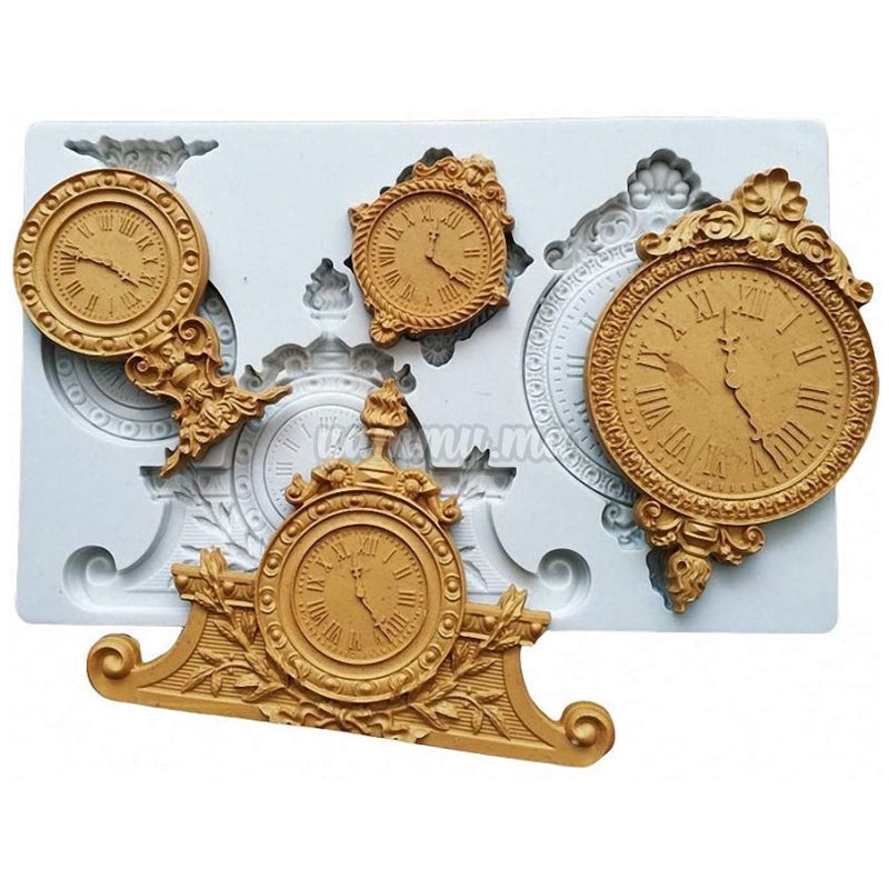 Moule Silicone en forme d'Horloge de Table Rétro