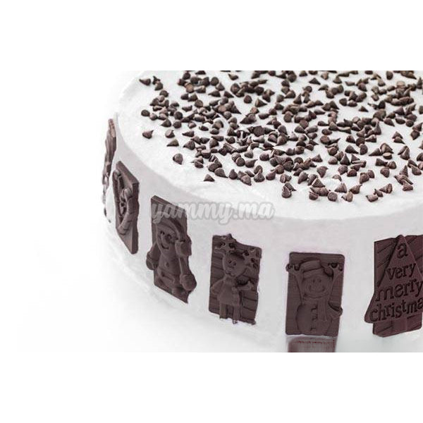 Moule Silicone Xmas Choco Tags "SF146" - Silikomart