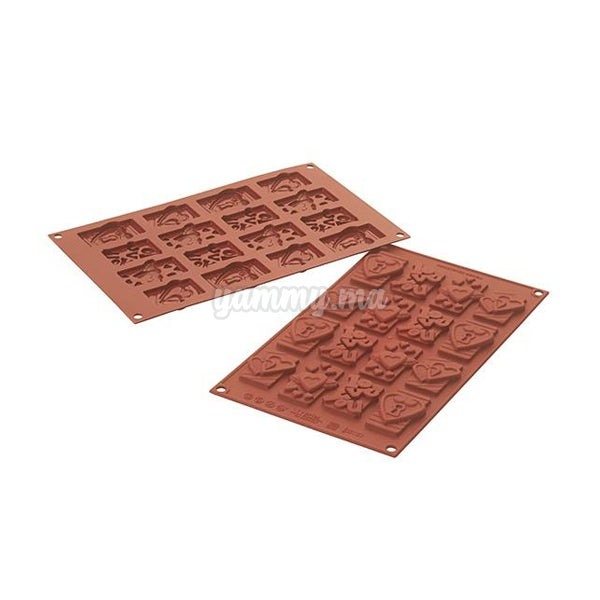 Moule Silicone Choco Tags In Love "SF196" - Silikomart
