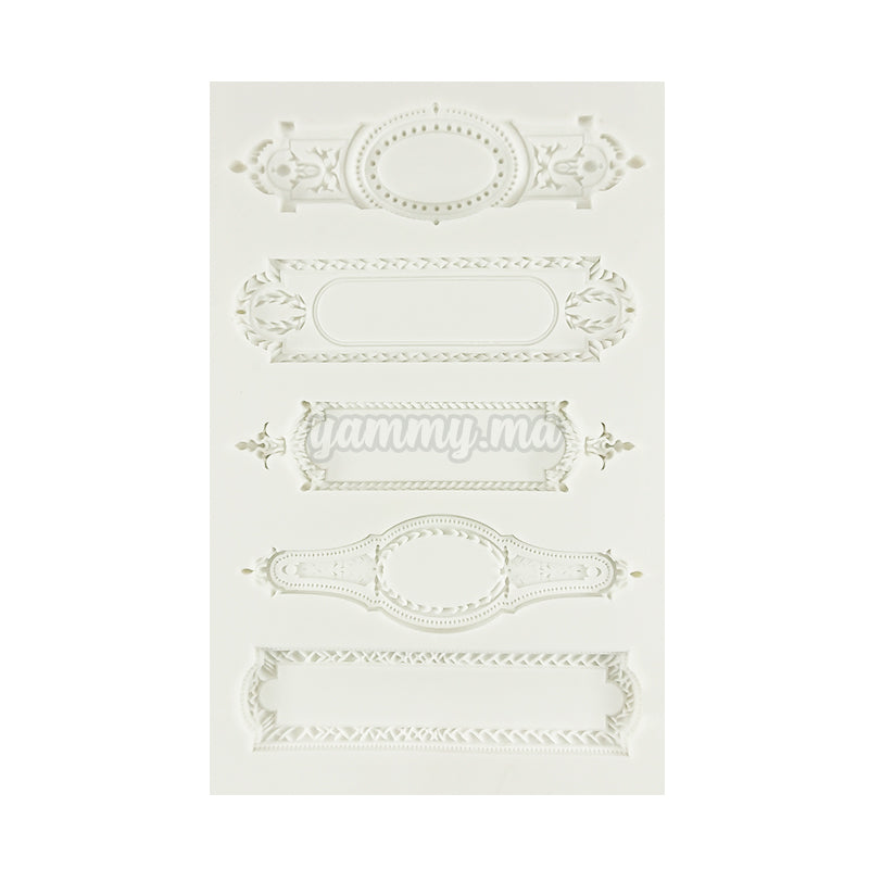 Moule Silicone 5 Cadres Vintage