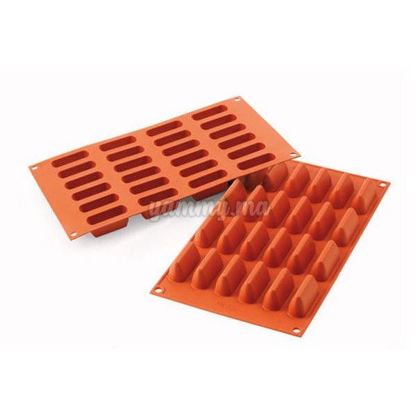 Stampo Per Cioccolatini Silikomart SF125 CHOCOGIANDUIA - Stampo In Silicone Per Praline 50x18 Mm - Foto 3