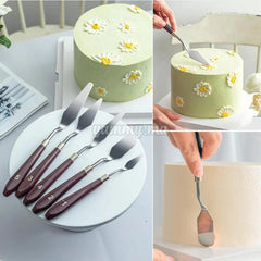 Lot de 5 Mini Spatules de Décoration gateau 