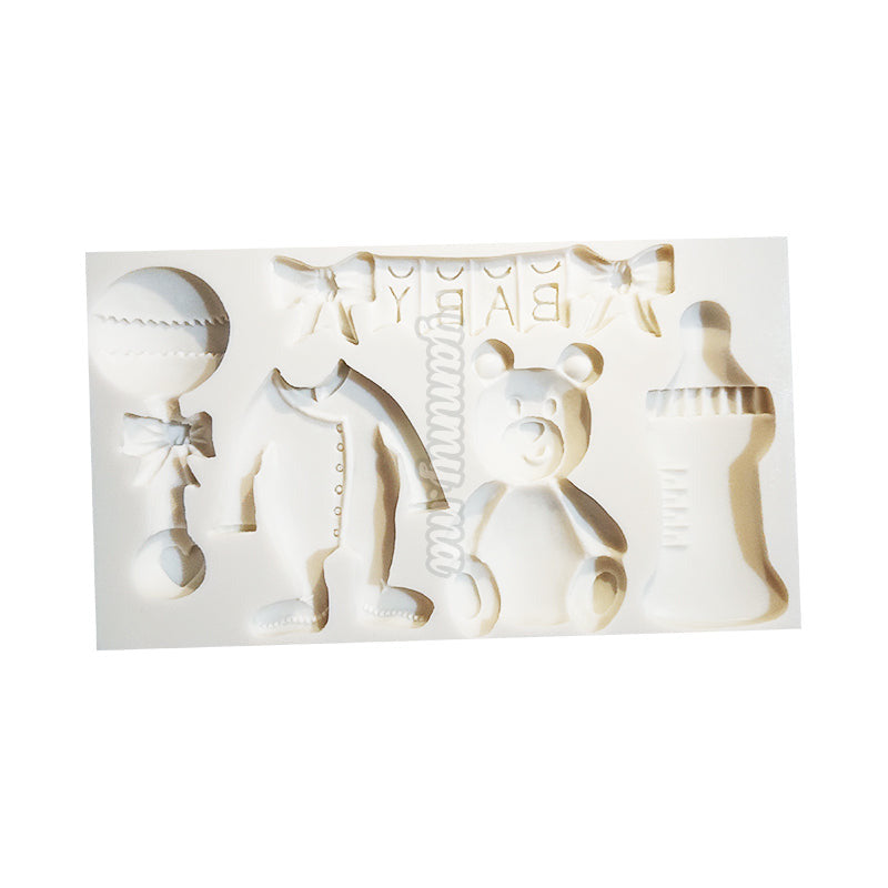 Moule Silicone Thème Baptême